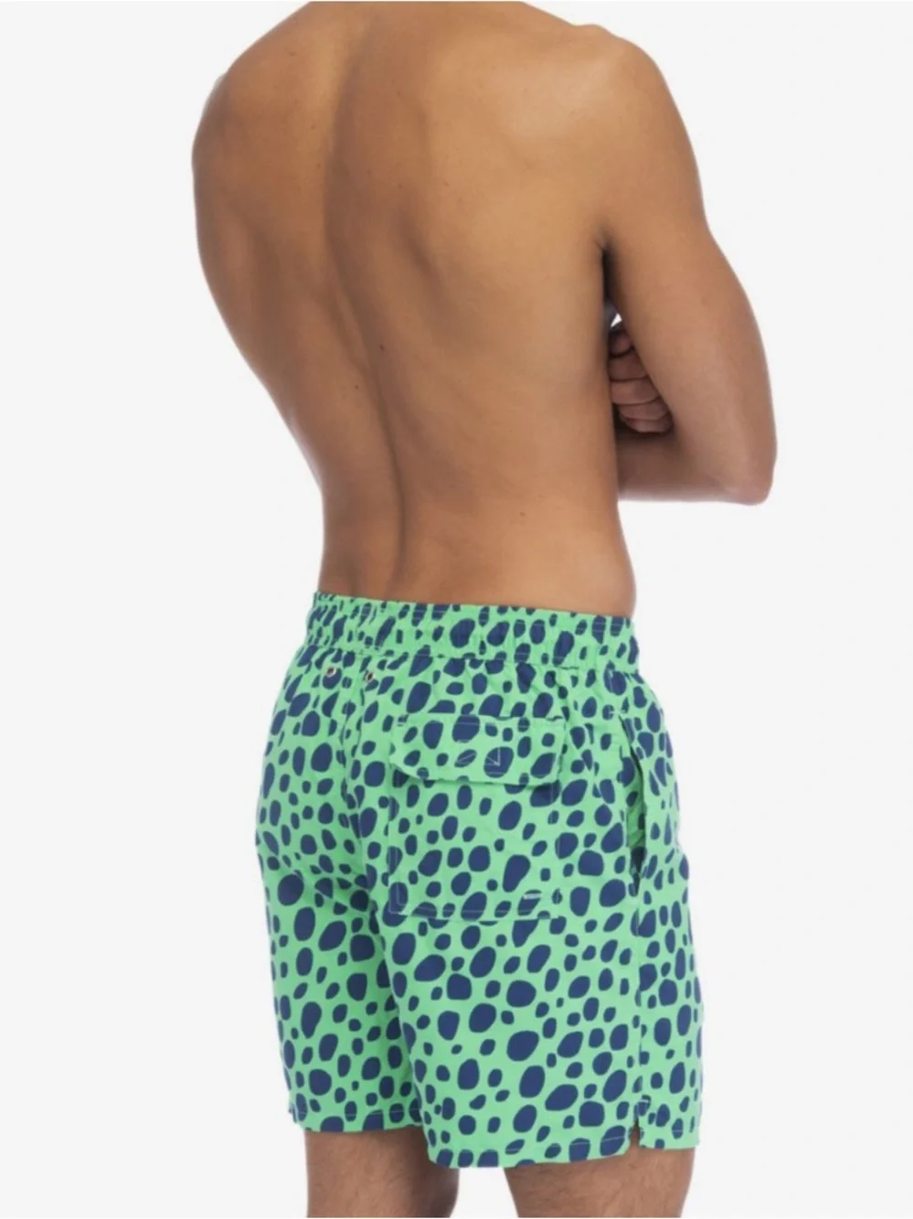 Tom & Teddy 6” Inseam Spotted Swimming Shorts Size Medium
